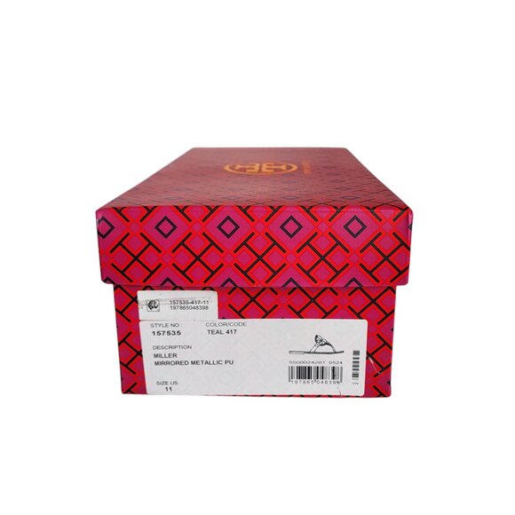 Tory Burch Miller Metallic Sandals in Teal Women's Size 8, 10, 11 - Picture 11 of 11